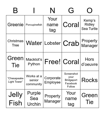 BECO BINGO Card