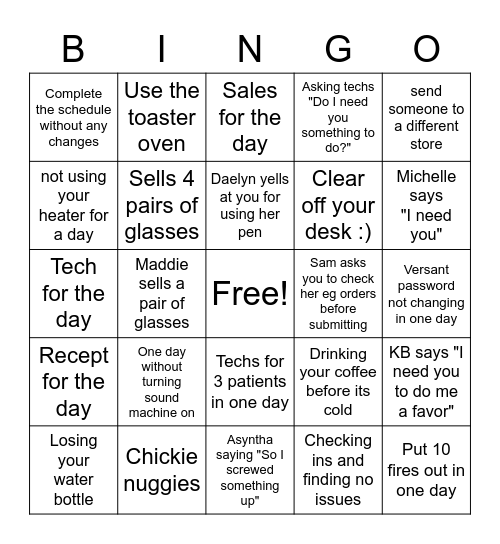 What KB says? Bingo Card