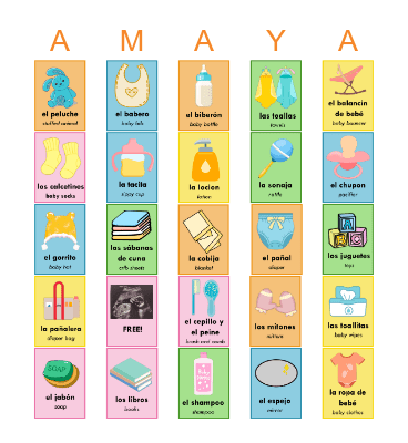 Lotería Bingo Card