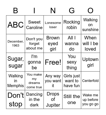 Let's have a GREAT DAY! Bingo Card