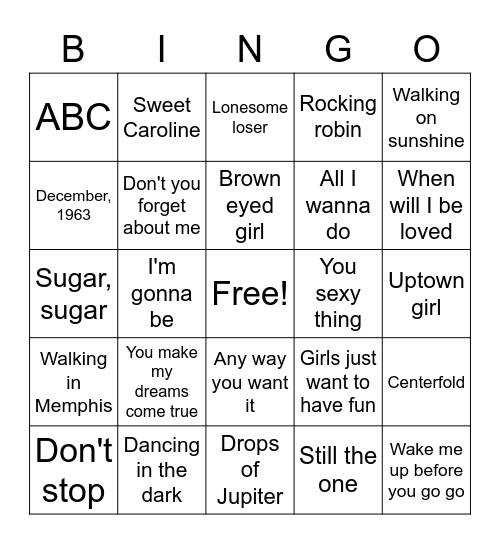 Let's have a GREAT DAY! Bingo Card
