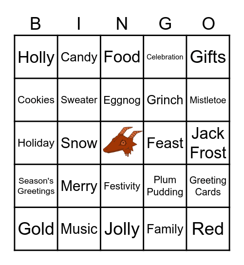 Holiday Bingo Card