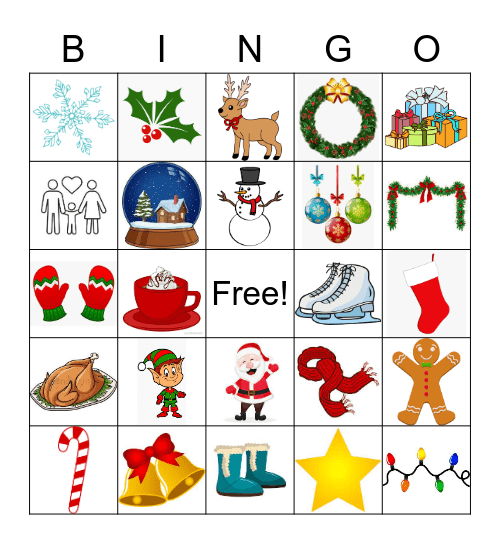 Winter Wonderland Bingo Card