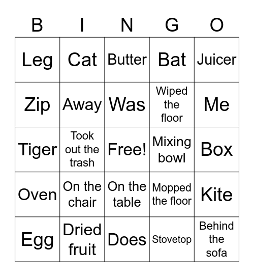 C4 plus Lesson 10 book D Bingo Card