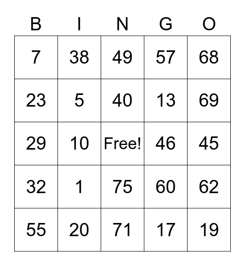 Rubio, Aleli _Team Rache Bingo Card
