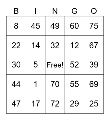 Macion, Edgelyn_Team Roy Bingo Card