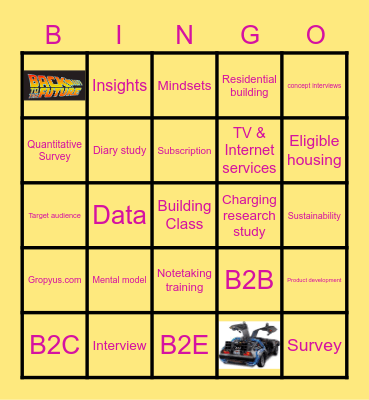 Research's End of Year ⏰⬅️🚗💨⚡️ Bingo Card