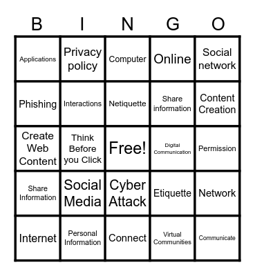 SOCIAL MEDIA Bingo Card