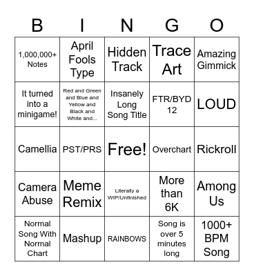 Bottom of the Bingo Card