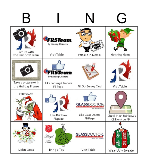 Holiday Bingo Card