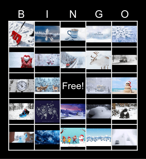 Winter Bingo Card