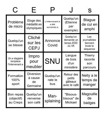 FPS 2022-2023 Bingo Card