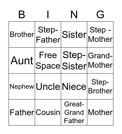 Bingo Tactic  Bingo Card