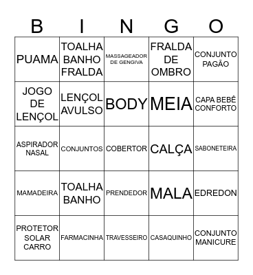 Bingo da Helena Bingo Card