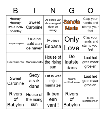 BINGO VIVIO Bingo Card
