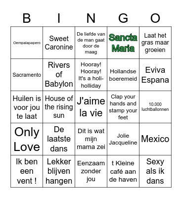BINGO VIVIO Bingo Card