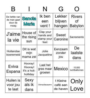 BINGO VIVIO Bingo Card