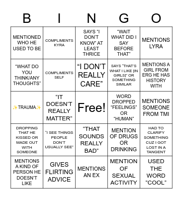MATT KUWENTO BINGO Card