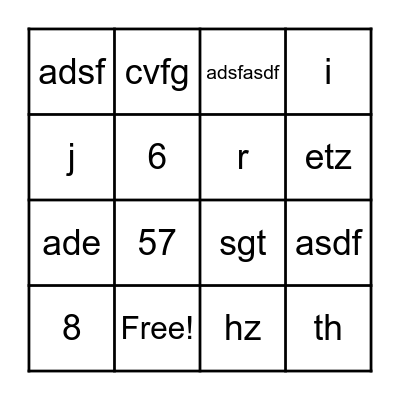 WIngLA Malle Party Bingo Card