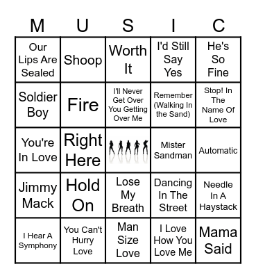 GIRL GROUPS Bingo Card