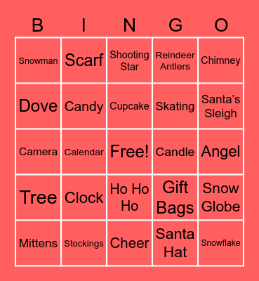 Christmas Bingo Card