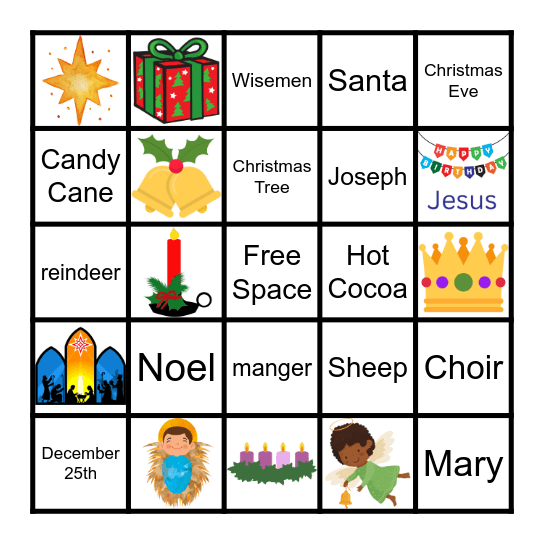 Christmas Bingo Card