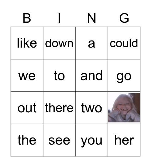 High Frequency Words--12/1/22 Bingo Card