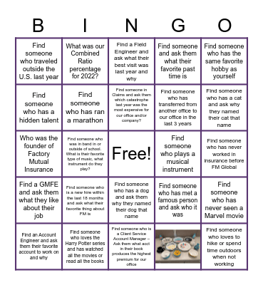 FM KICK OFF Bingo Card