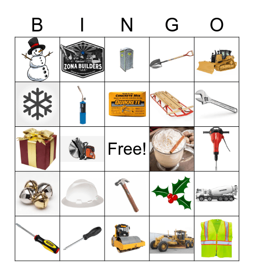 Zona Builders BINGO Card
