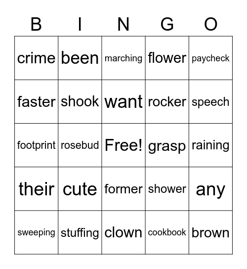 Sonday 1 Level 30 Bingo Card