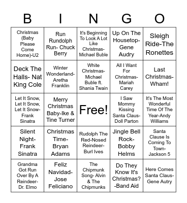 Christmas BINGO Card