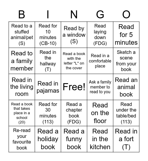 December BINGO Card