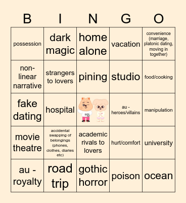 SEUNGSUNG Bingo Card