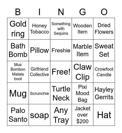 Archer + Arrow Bingo Card