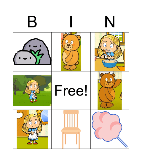 Goldilocks Bingo Card