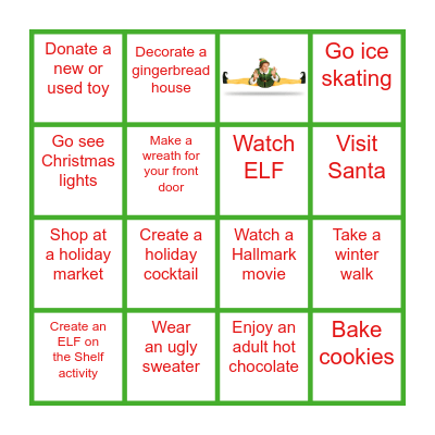 Holiday BINGO Card