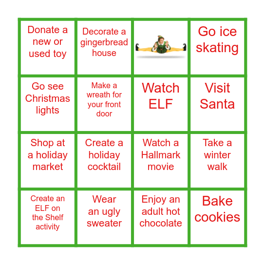 Holiday BINGO Card