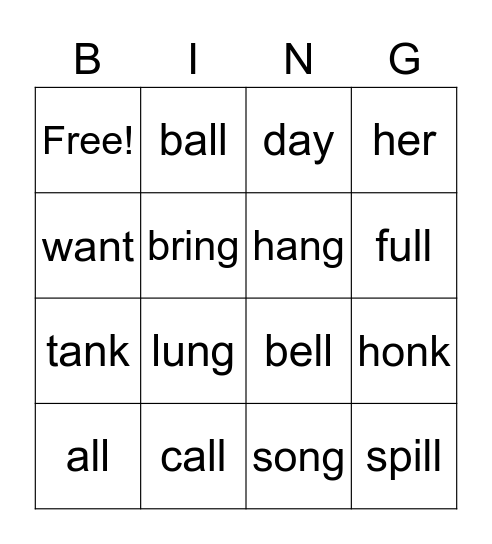 My Bingo Card