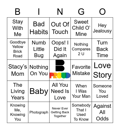 The Feels Bingo Card