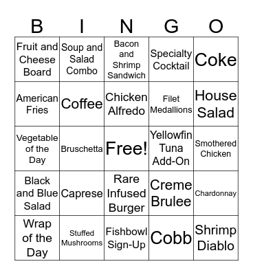 RARE Bingo Card