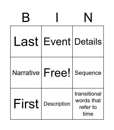 Bingo Card