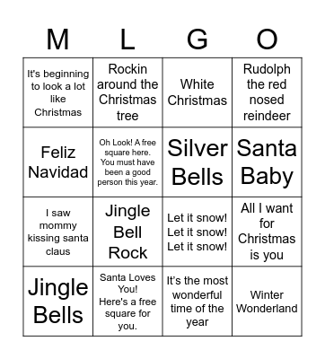 Metrixlab Christmas BINGO Card