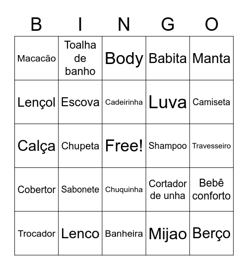 Chá da Pérola Bingo Card