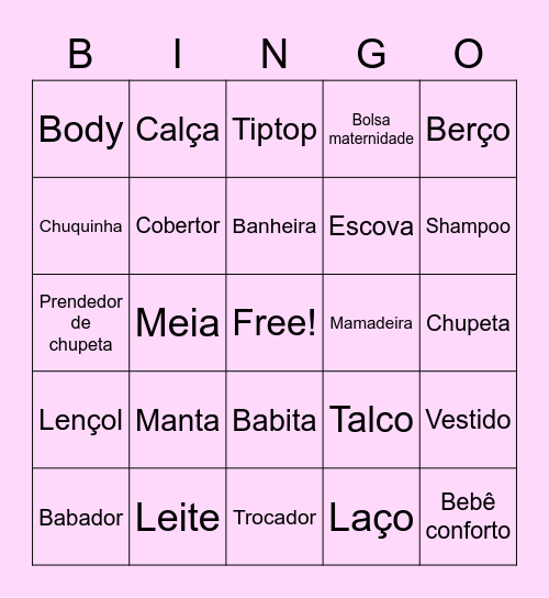 Chá da Pérola 😍😍 Bingo Card