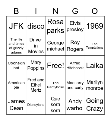 Summers Landing Bingo Card