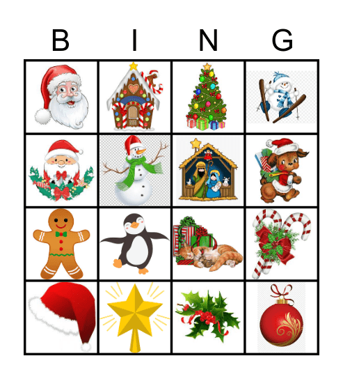 Christmas Bingo Card