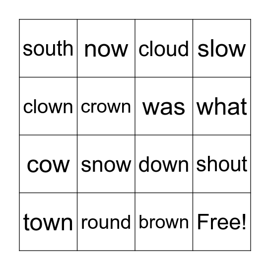 Bingo Card