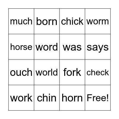 Bingo Card