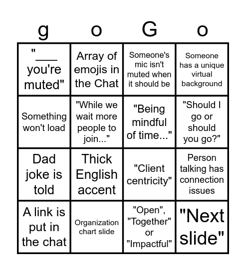 Criteo All Hands BINGO Card