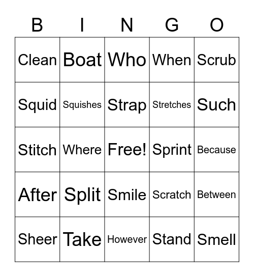 Cooper's Bingo Card Bingo Card